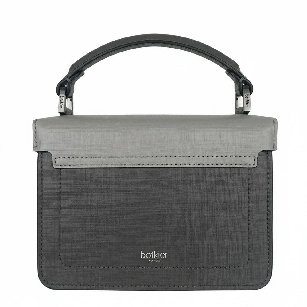 Botkier Nolita Gray Leather Crossbody Bag – w/ Dust Bag & Authenticity Card - Picture 4 of 8